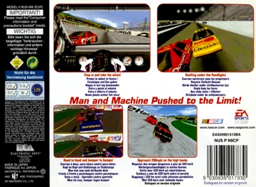 NASCAR 99 (Europe) (En,Fr,De) box cover back